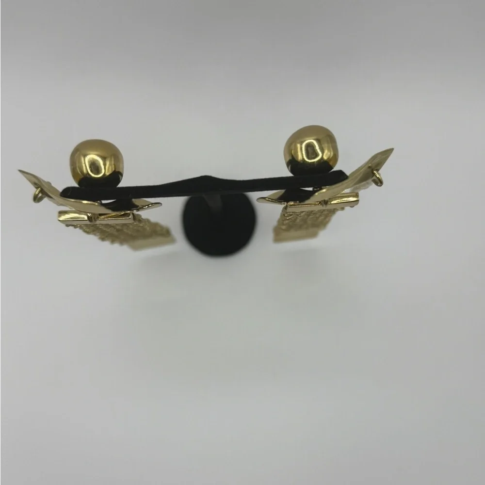Ellery “Succession Broken Eye” Gold Statement Chain Tassel Earrings – Rare - Picture 6 of 13